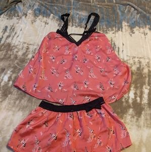Betsey Johnson burlesque dancer pajama set